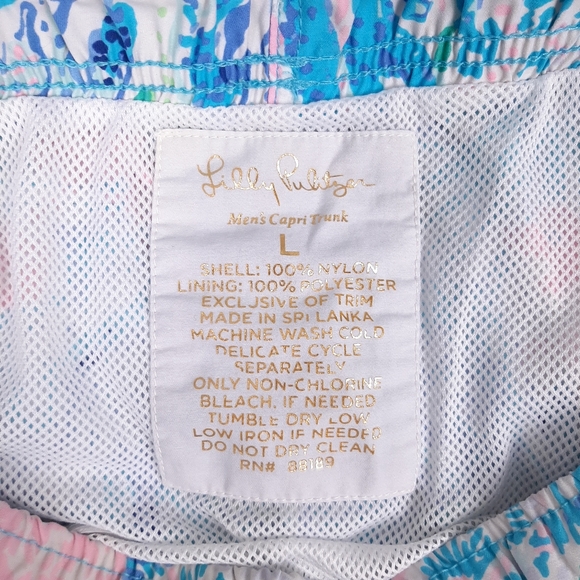 Lilly Pulitzer Mens Capri Trunk Sink or Swim shorts beach pool preppy resortwear - Picture 9 of 11